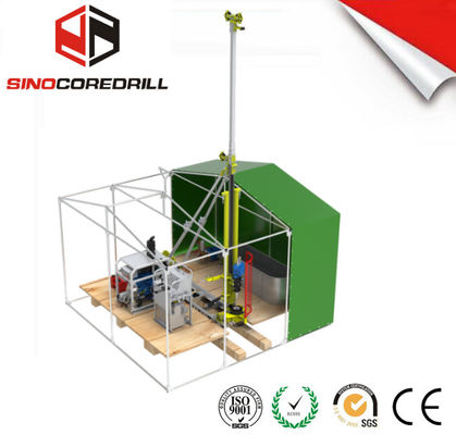 좋은 가격 300M Depth Portable Core Drill Rig 경량 디자인 및 쿠보타 엔진 온라인으로