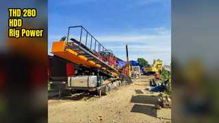 THD-280 HDD 장비 대구경 트렌치리스 프로젝트